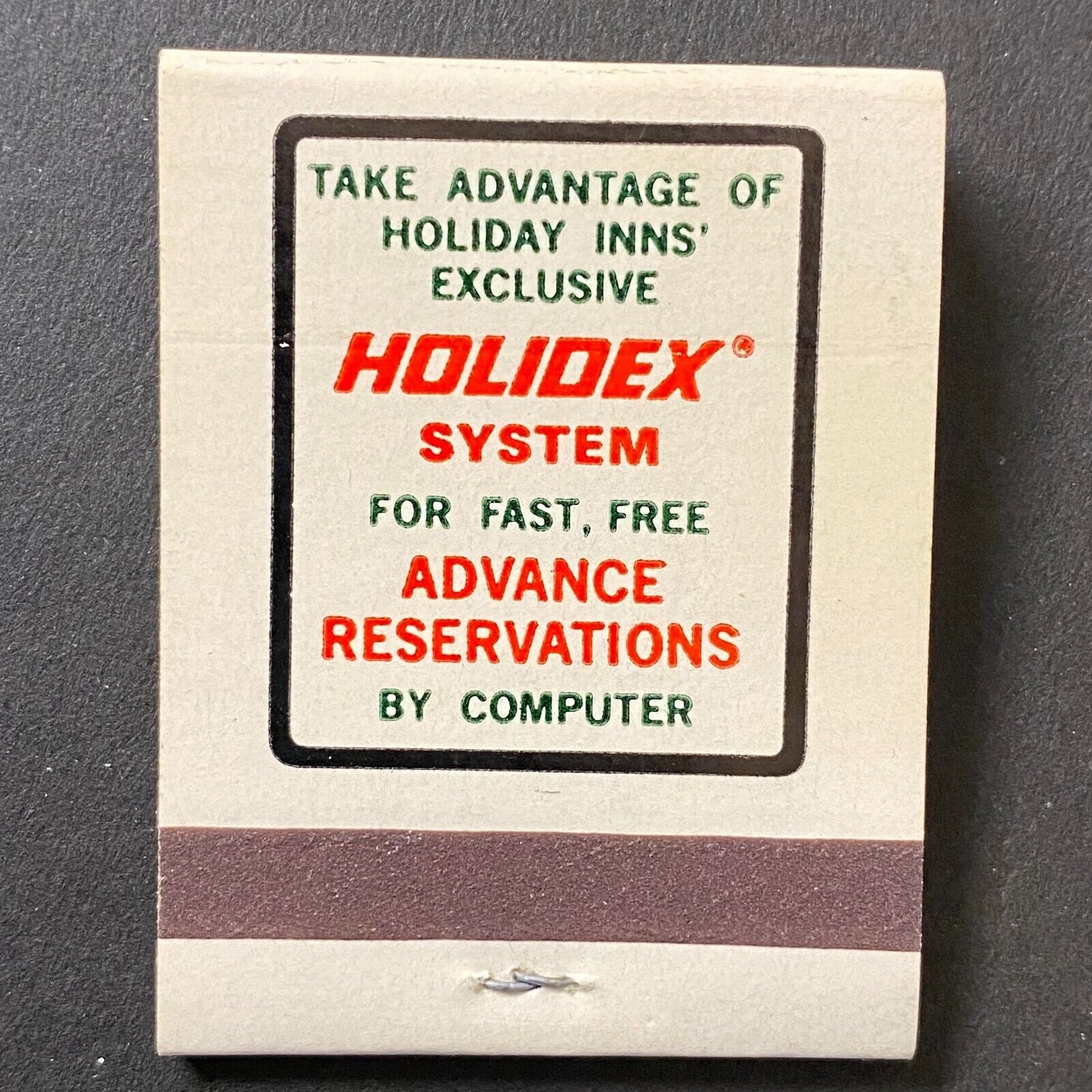 Holiday Inn Holidex Computer Chicago South Harvey Full Matchbook c1974-80's VGC