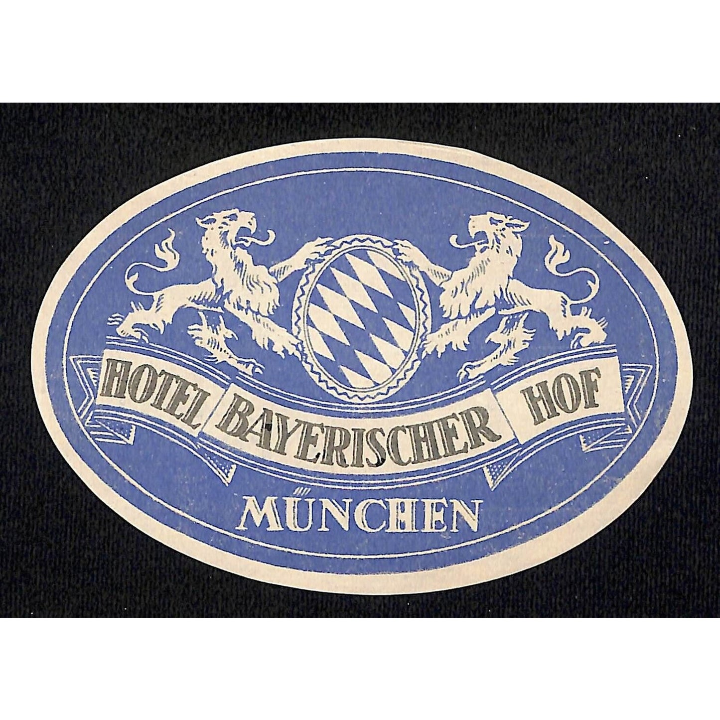Hotel Bayerischer HOF Munchen Original Luggage Label NOS VGC (#5)