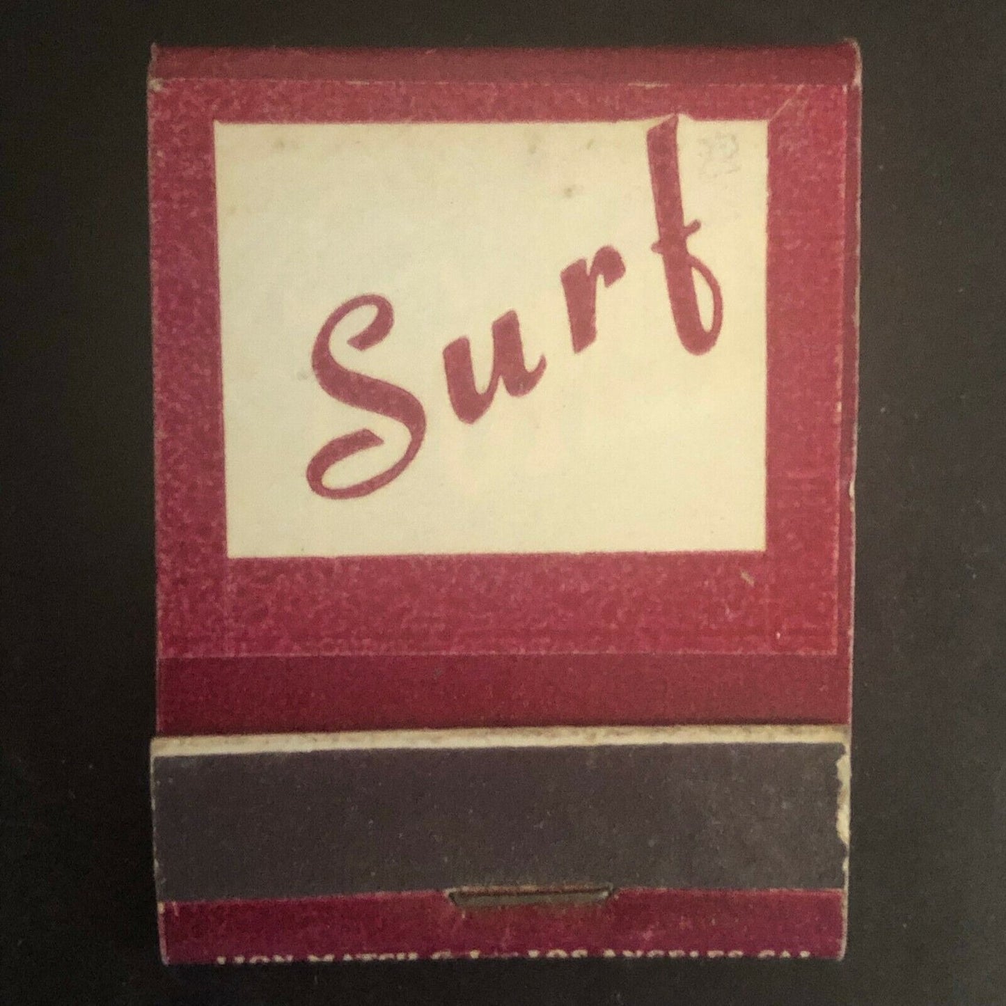 Long Beach, CA Surf Dinner House c1951-55 Full Matchbook