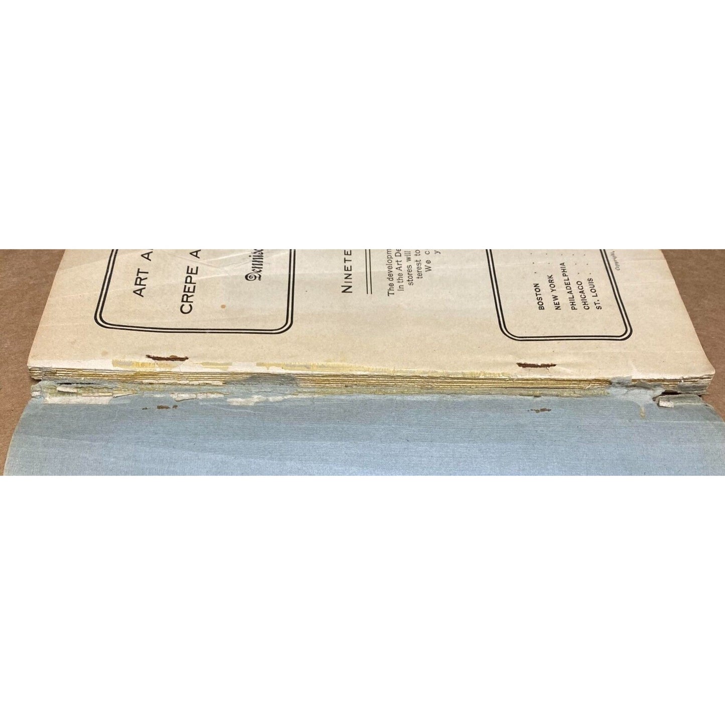 Dennison Manufacturing Crepe and Tissue Paper 1909 Catalog w/ Prices 95pp Scarce