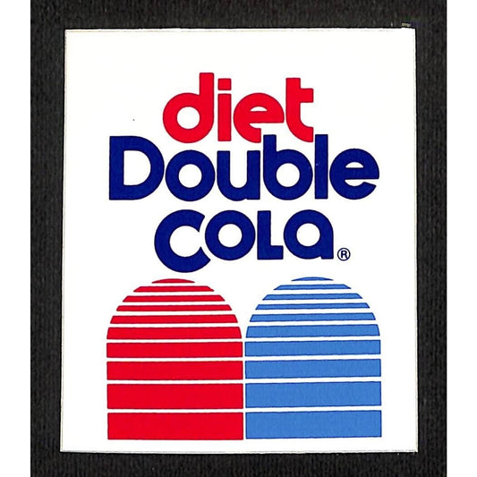 Diet Double Cola High Gloss Vinyl Sticker - for Retail? 2 1/2" x 3" VGC