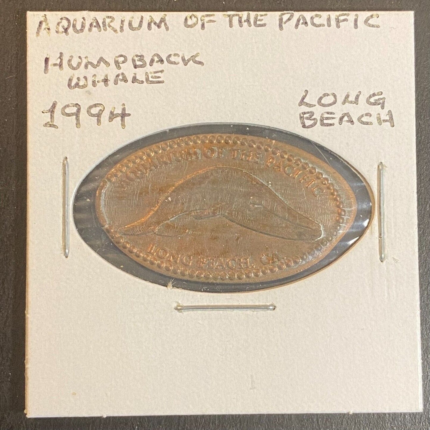 Long Beach Aquarium of the Pacific Elongated Penny w/ Sea Lion c1998-2000's