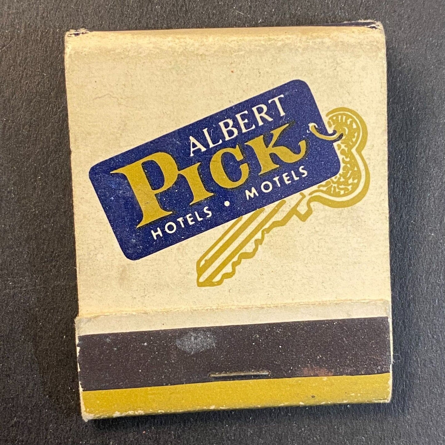 Albert Pick Hotels Motels c1960's-73 Full Matchbook