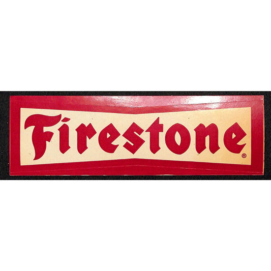 Firestone Tires Auto Sticker "Bow Tie" c1970's-80's (#1)
