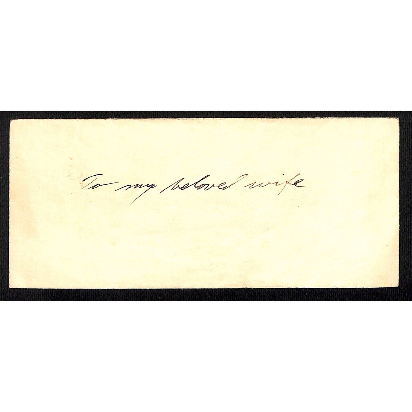 c1930's-40's "The Season's Greetings" Money Envelope "To My Beloved Wife"