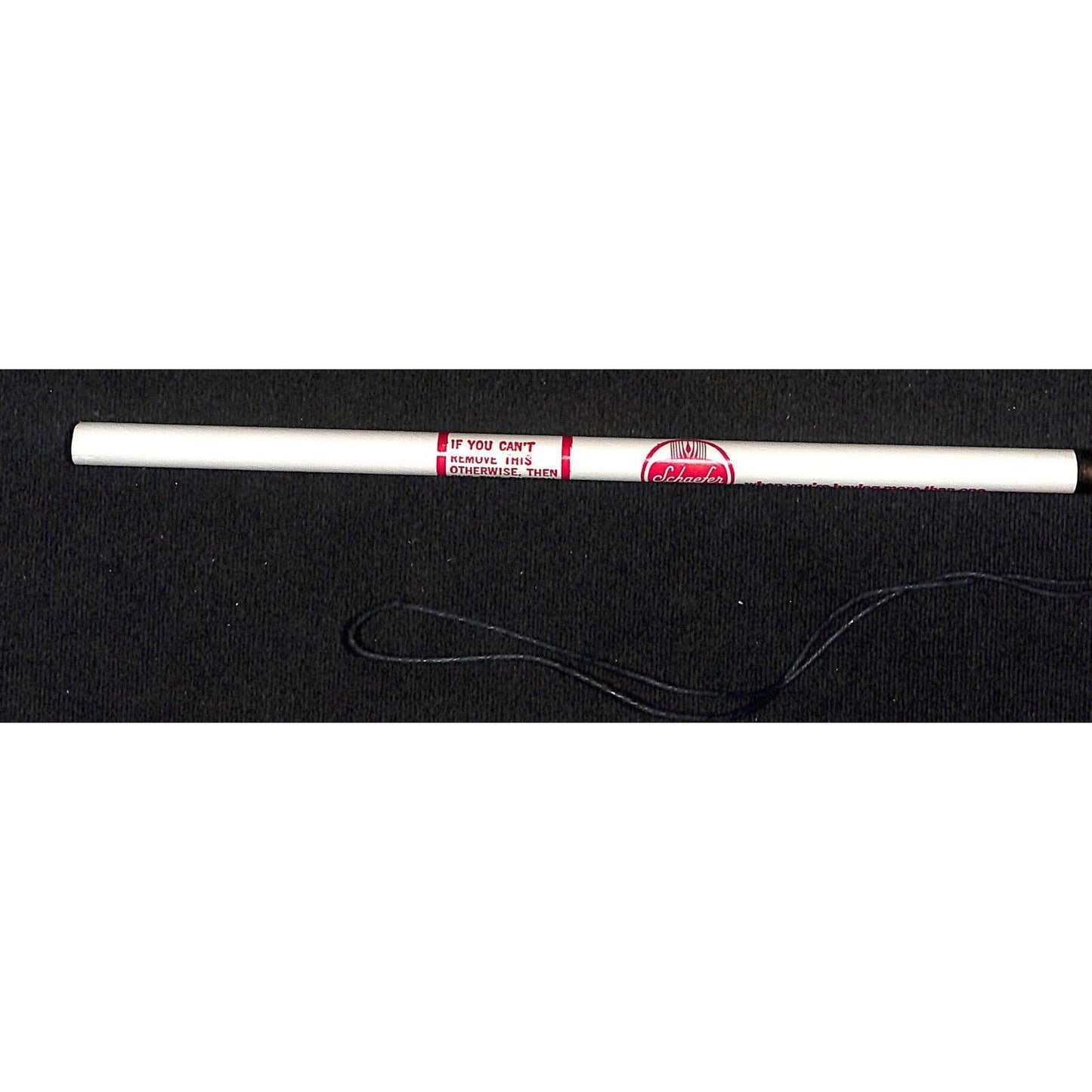 Schaefer "7 Years Bad Luck" Vintage Advertising Pencil w/ String Holder - VGC