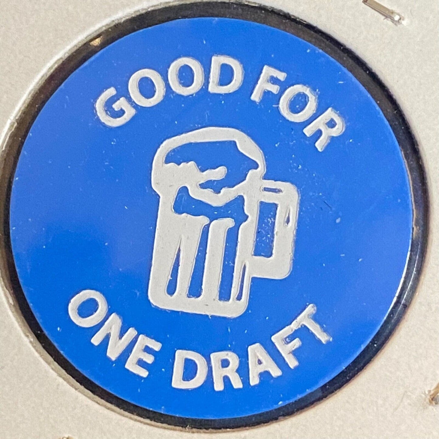 Jersey Shore, PA V.F.W. 5859 c1970's-80's Plastic "G/F One Draft" Token
