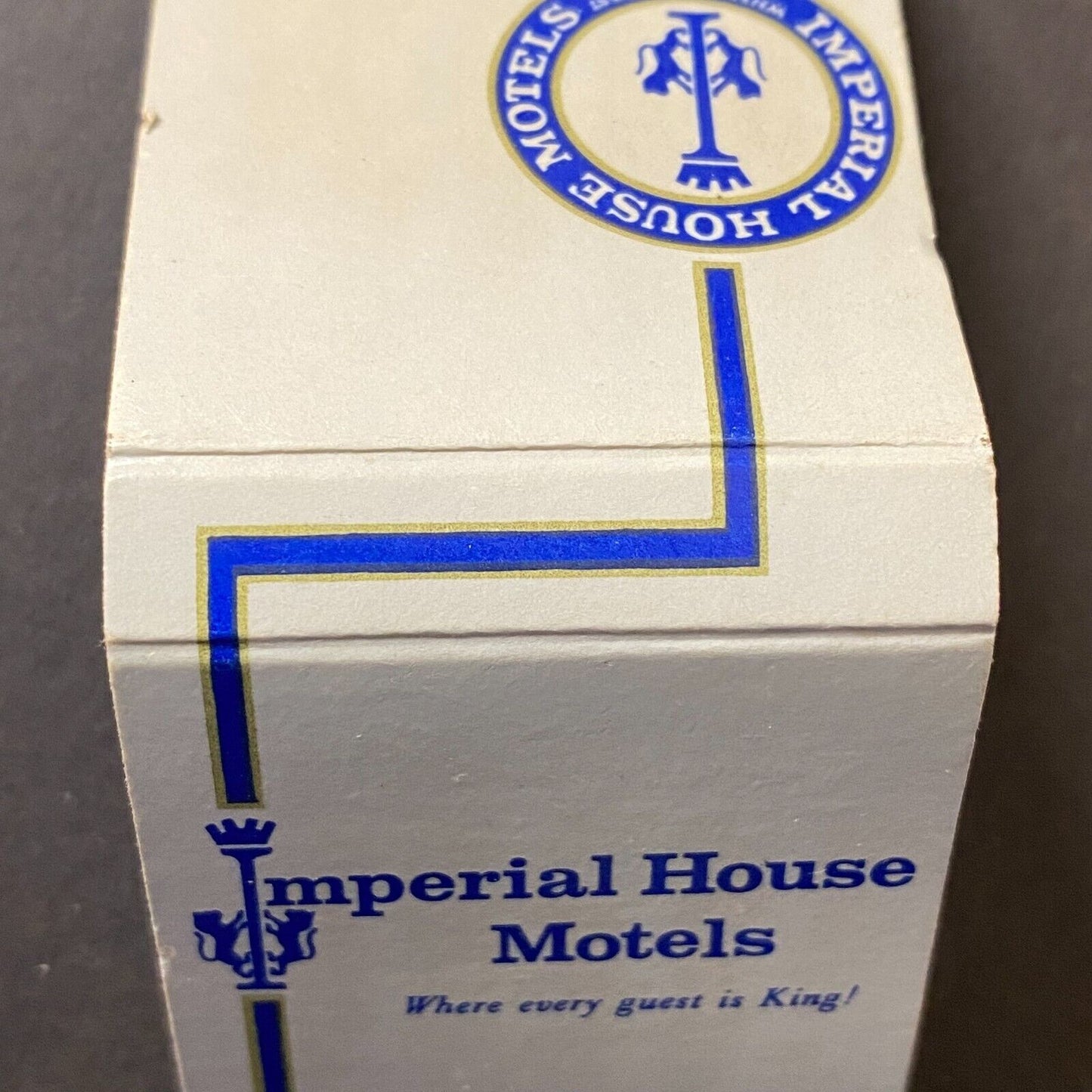 Imperial House Motels "Where Every Guest is a King" Matchbook VGC c1960's