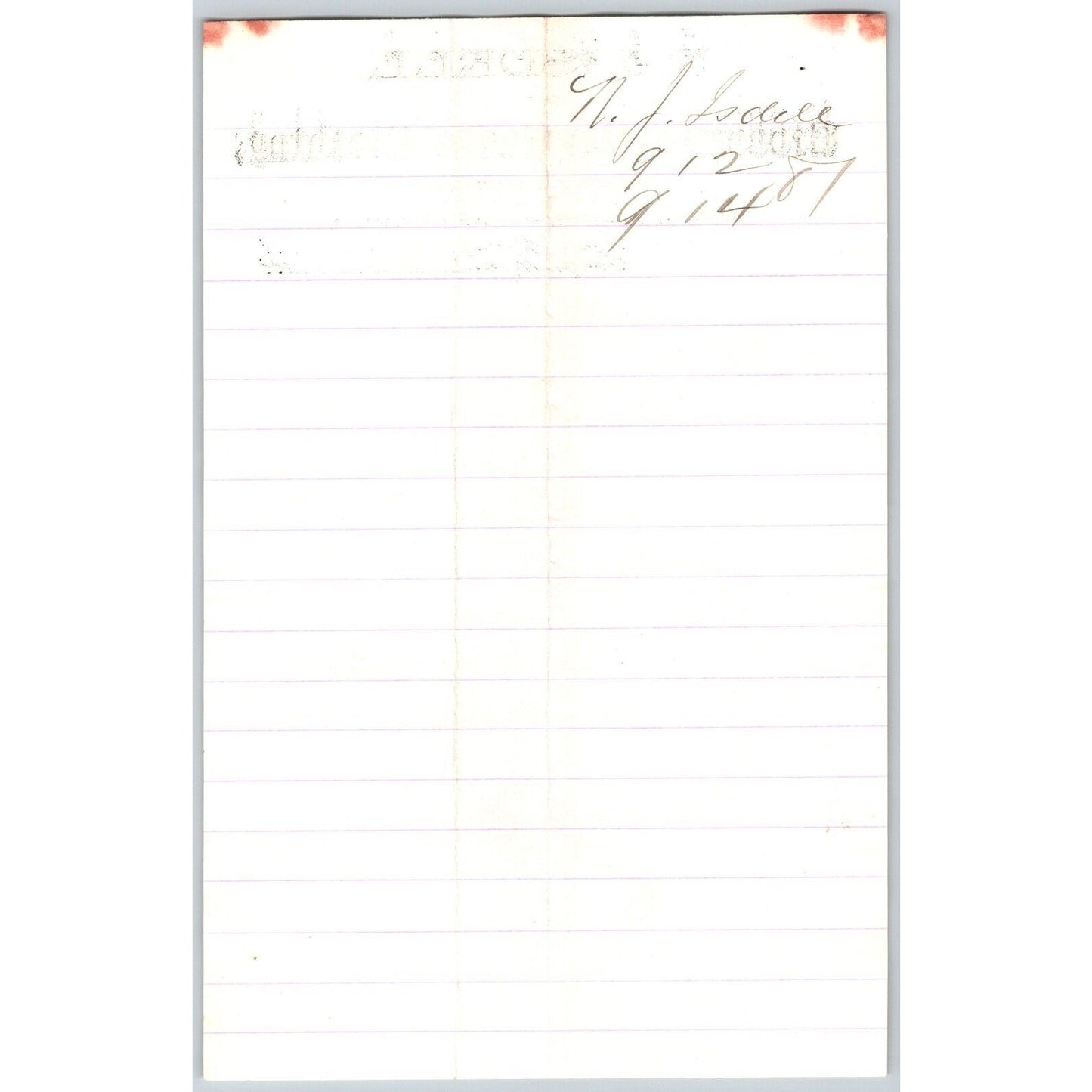 N.J. Isdell Pony, MT Dry Goods 9/12 1881 ALS Letterhead Henry Elling*