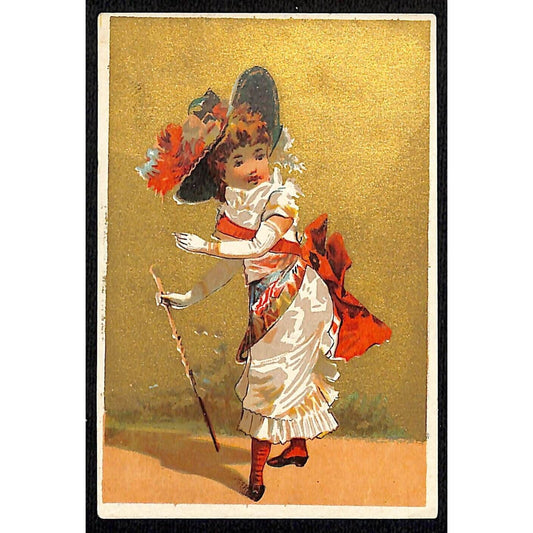 John E. Kirk Hay Peoria, IL Rickers Loaders Rakes Victorian Trade Card