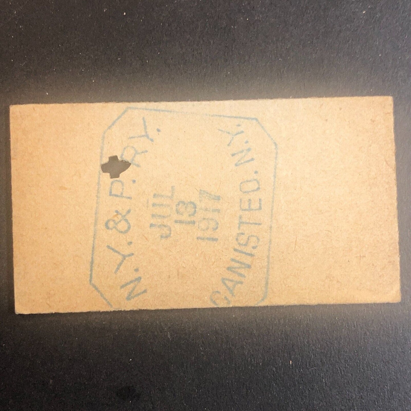 New York & Pennsylvania Railroad July 13 1917 Greenwood, NY Ticket #53545