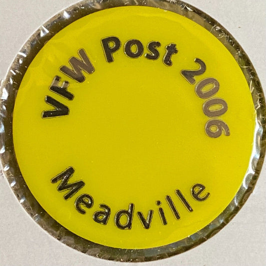 Meadville, PA VFW Post 2006 c1980's Plastic Token "Juice"