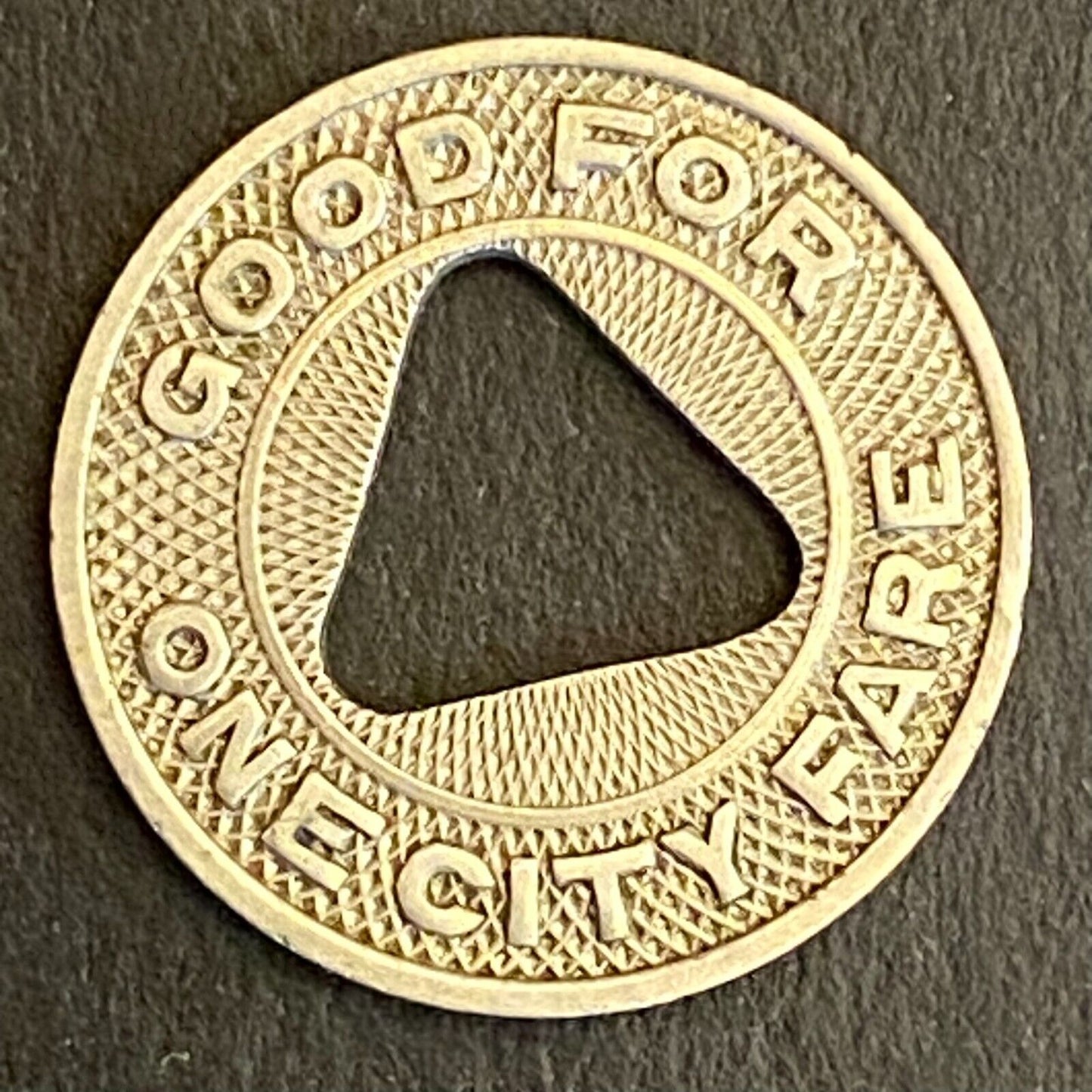 Denver Tramway Corp City Lines G/F One City Fare Transit Token 16mm (#3)