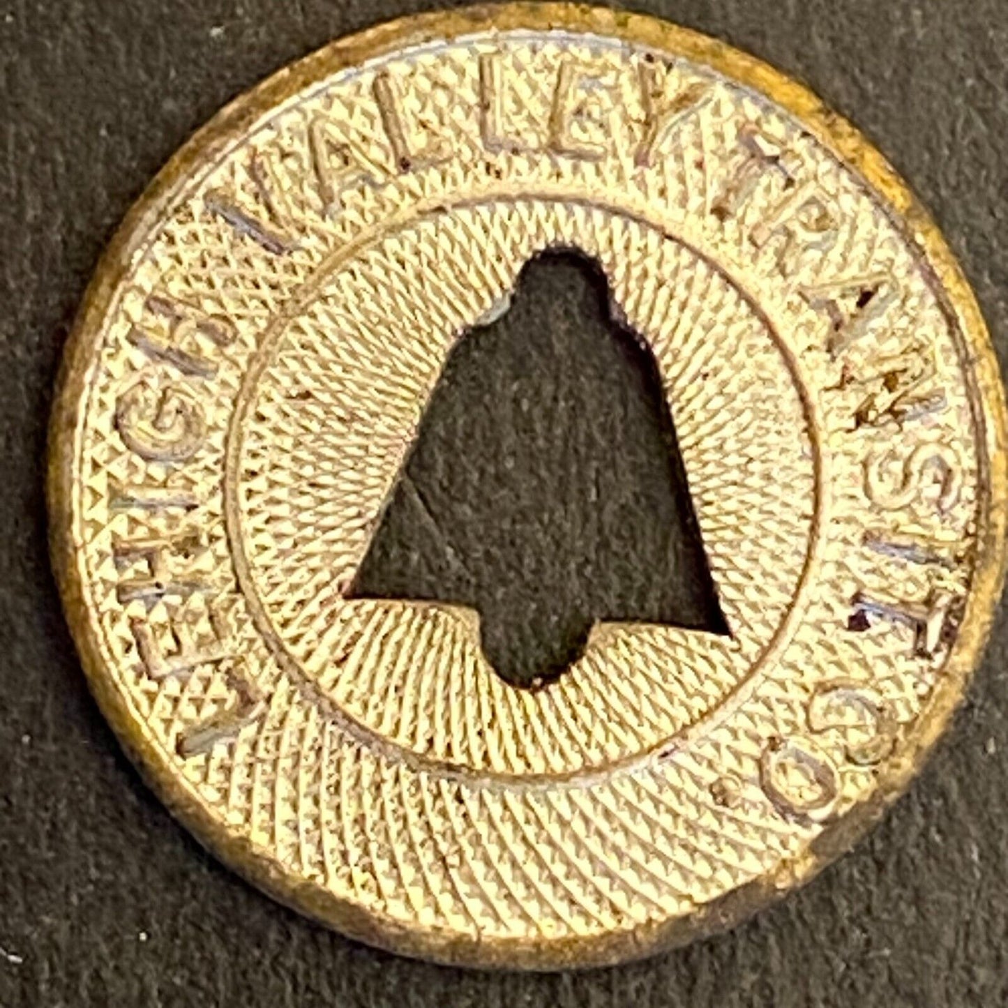 Lehigh Valley Transit Co (Allentown, PA) "Fare Check" Transit Token 16mm (#16)
