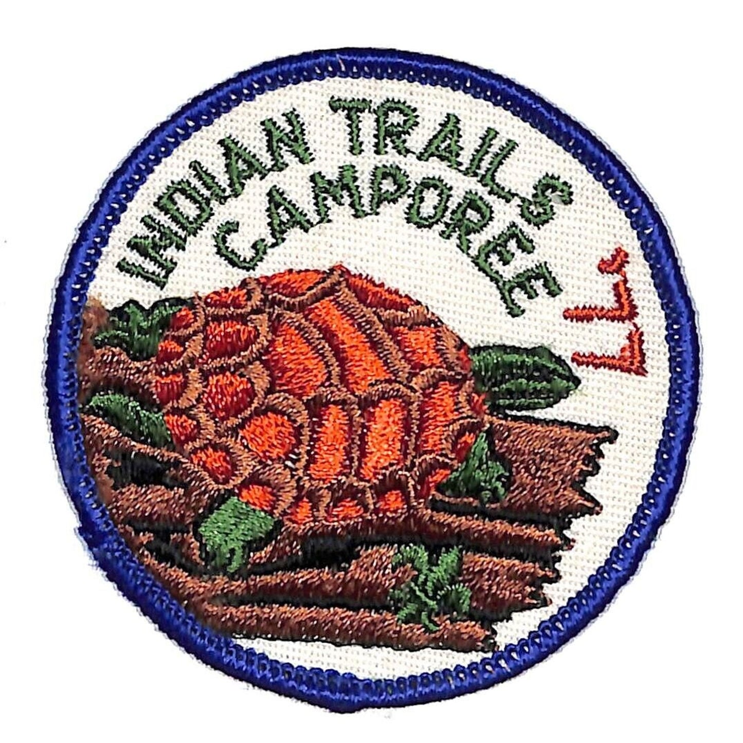 Boy Scouts BSA 1977 Indian Trails Camporee Turtle Patch Scarce