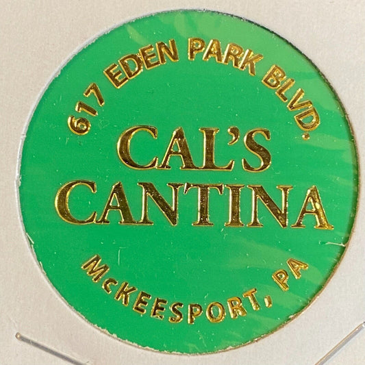 McKeesport, PA Cal's Cantina c1996 Plastic Token "Draft" Beer