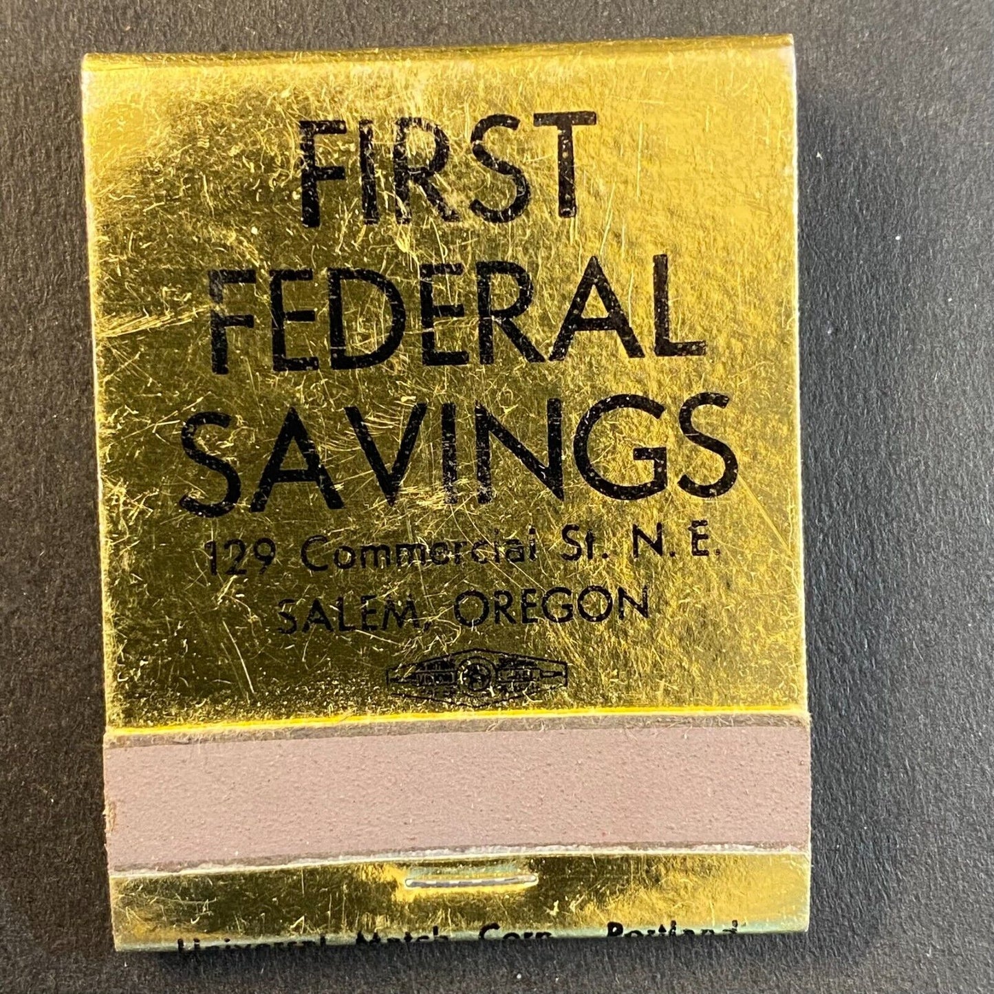 First Federal Savings Salem, OR Full Matchbook Foil 1960's-73