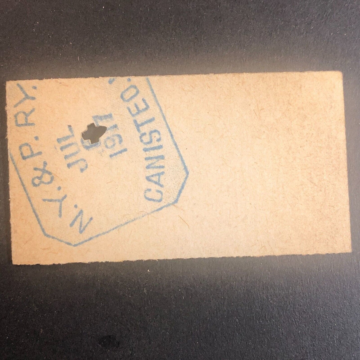 New York & Pennsylvania Railroad July 6 1917 Rexville, NY Ticket #30208