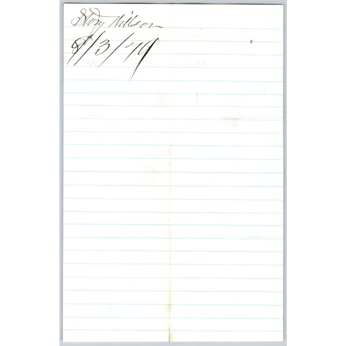 Banking House of Story & Nelson Bozeman, MT 9/1 1879 Letterhead - Henry Elling*