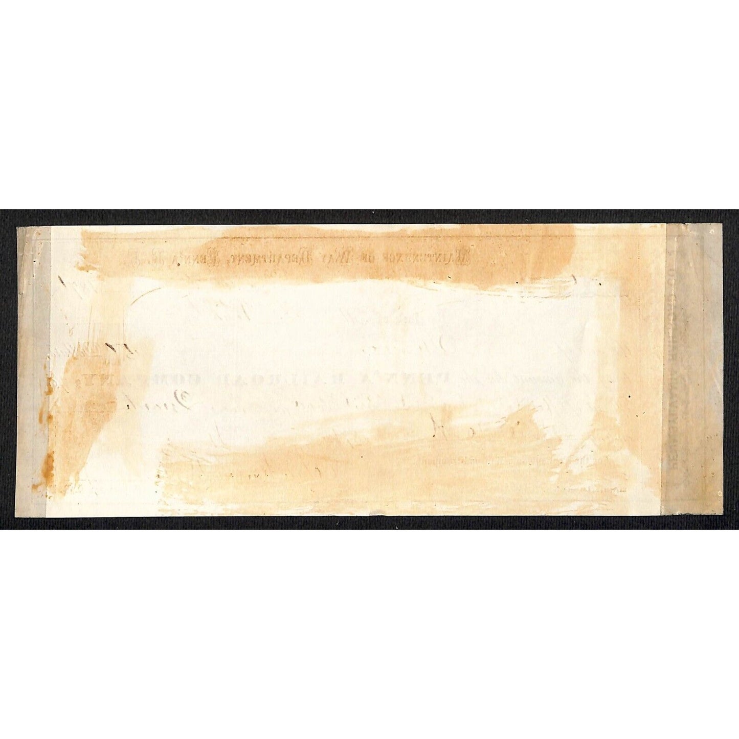 Pennsylvania Railroad 1871 Rent Receipt for Du Possit Rd ? Office + Shed"
