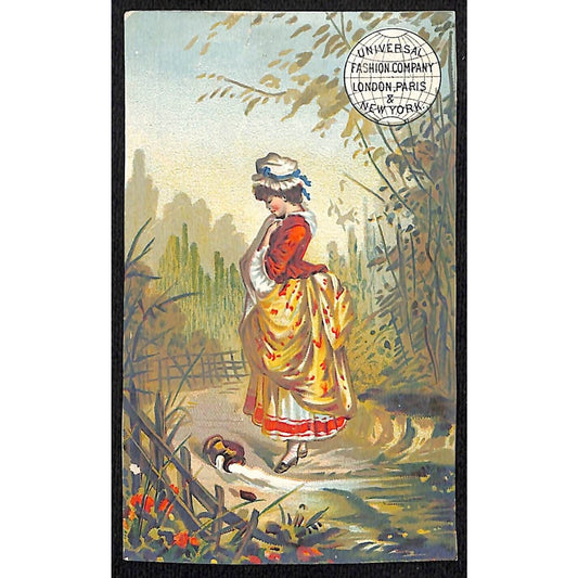J.H Hall & Son Park Ridge, NJ Universal Patterns Victorian Trade Card