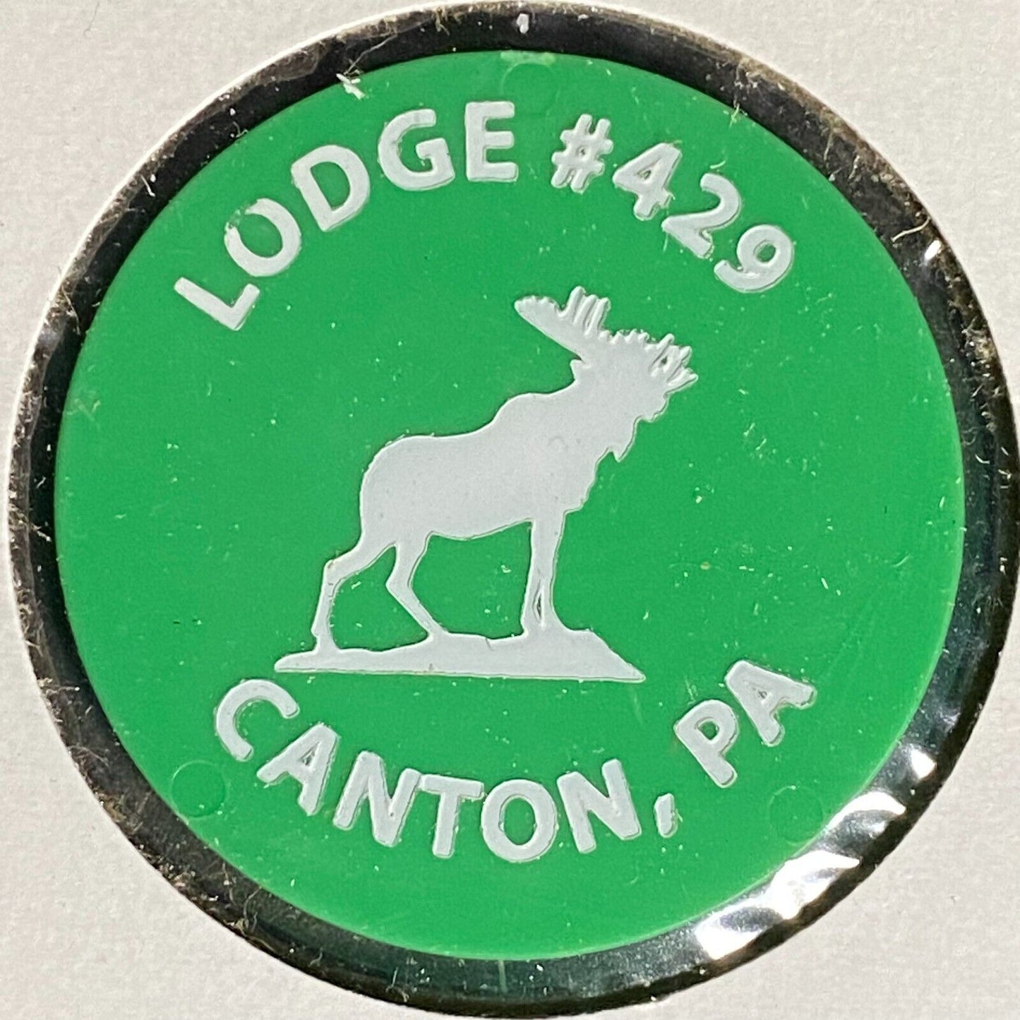 Canton, PA Moose Lodge 429 Plastic Drink Token Good for One Can Beer