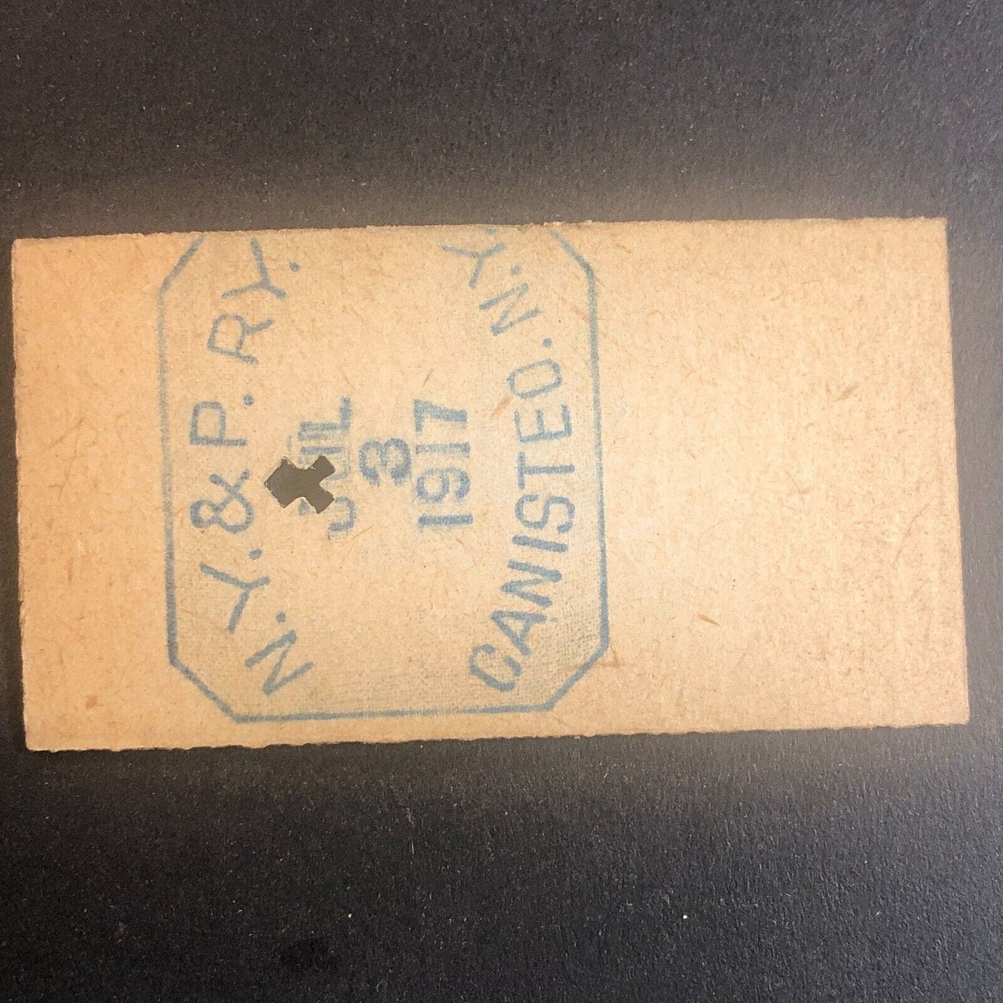 New York & Pennsylvania Railroad July 3 1917 Rexville, NY Ticket #30194