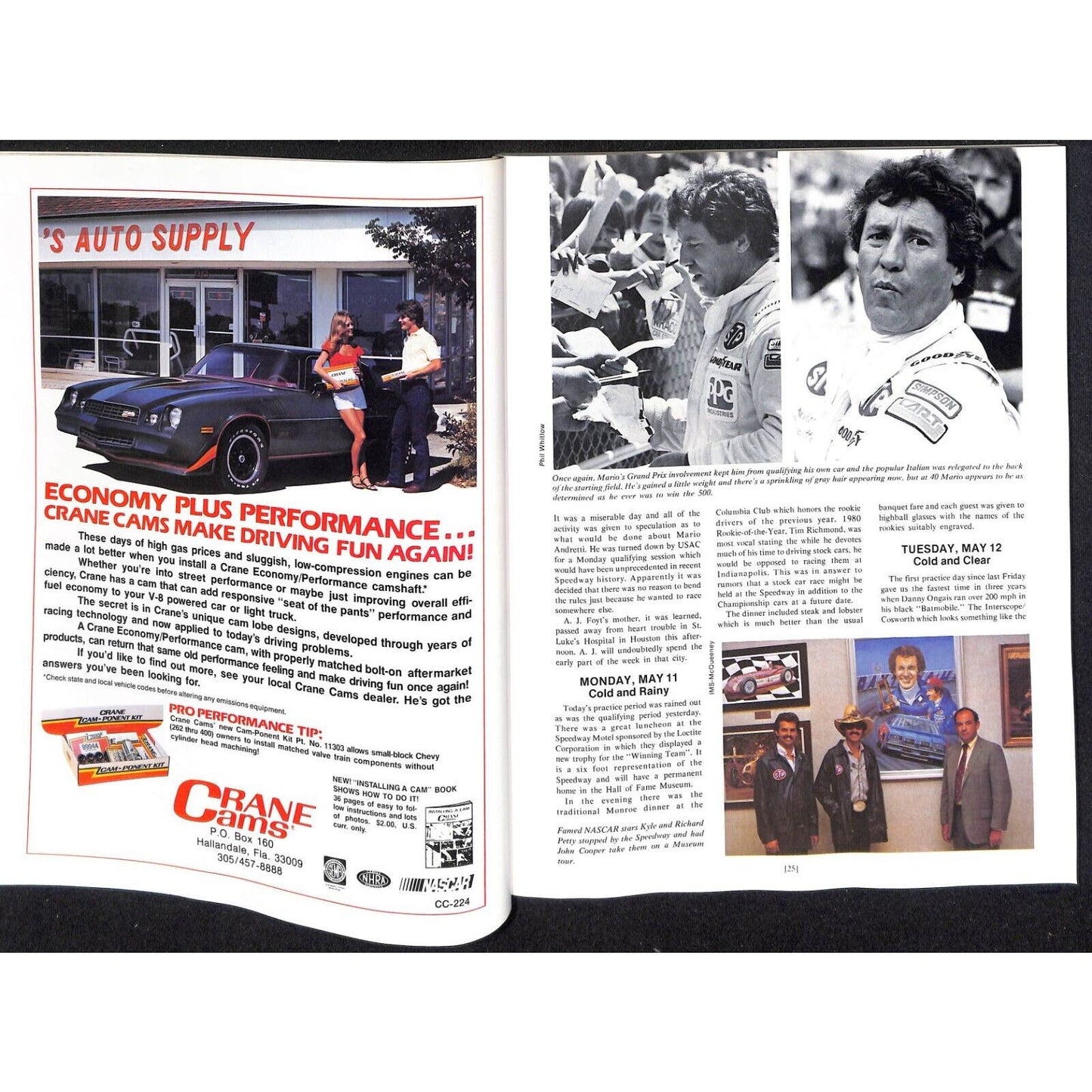 1981 Hungness Indianapolis 500 Yearbook VGC 216pp 1lb 5oz