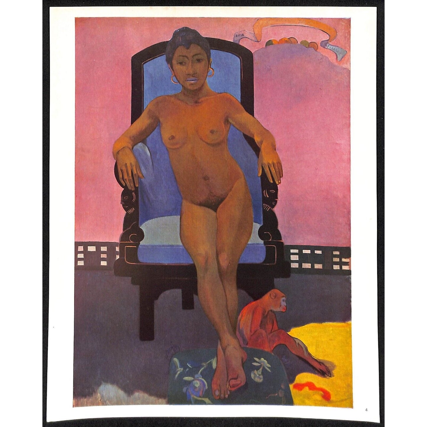 "The World Publishing Co." Gauguin Skira Color Prints w/ Cover & Bio Sheet