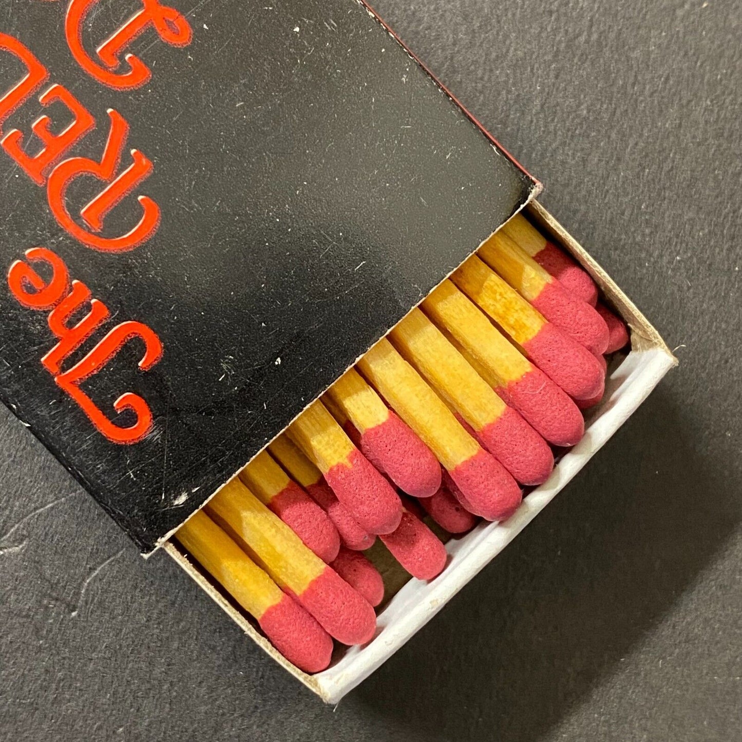 Red Door Inn Restaurant Rockford & Peru, IL c1970's-80s Matchbox w/ Map