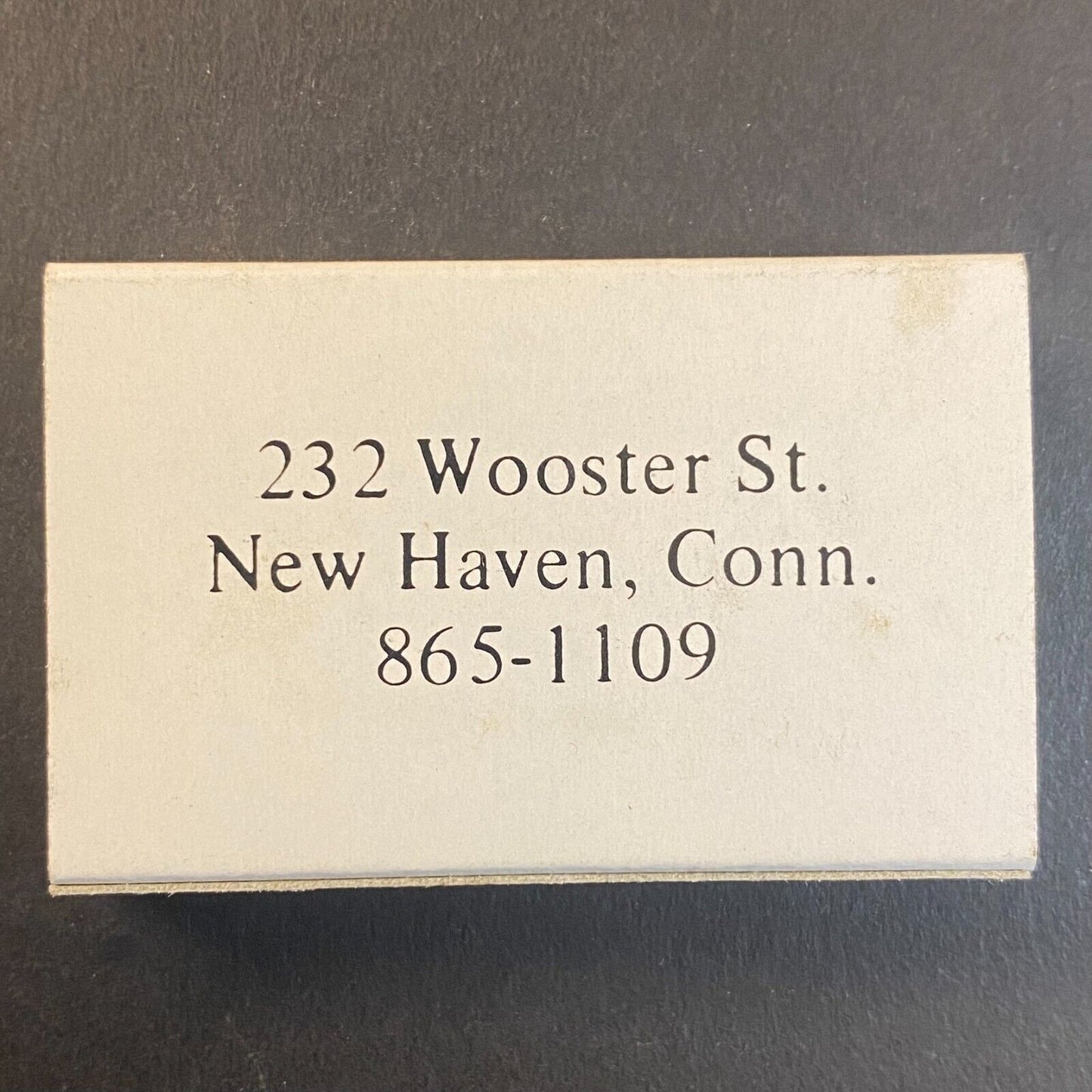 Delmonaco's Restaurant Wooster St. New Haven, CT Vintage Matchbox Scarce VGC