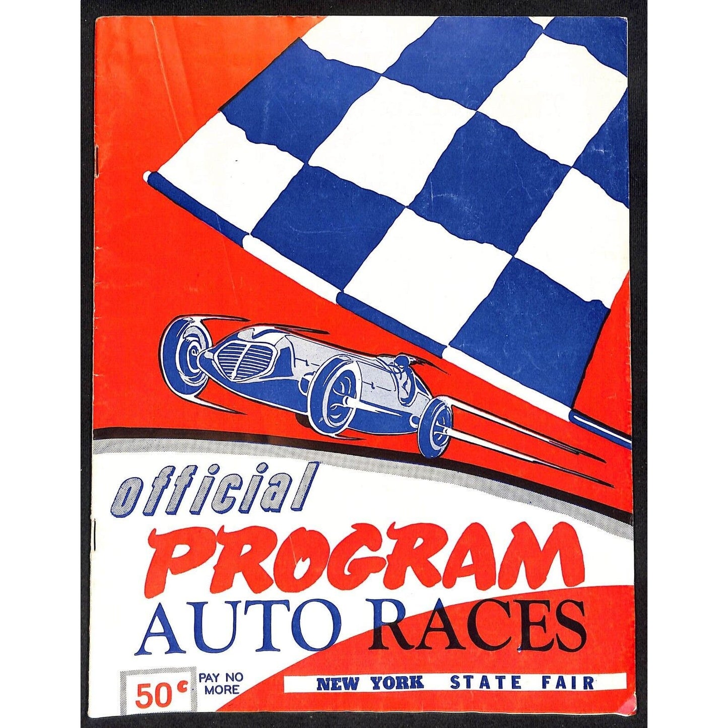 New York State Fair Auto Racing Program Stock Car Sept. 1955 24pp Scarce
