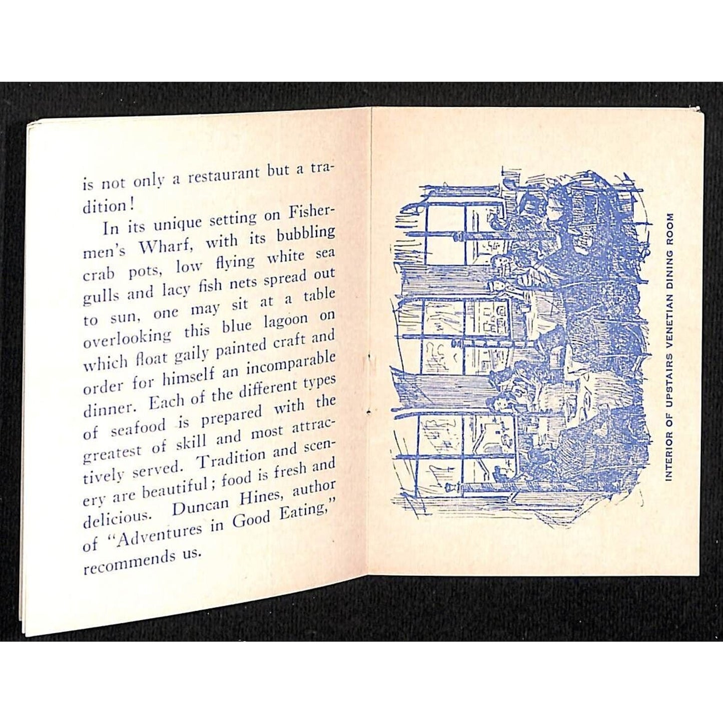 Fishermen's Grotto Restaurant San Francisco Small Recipe Book 12pp c1940's