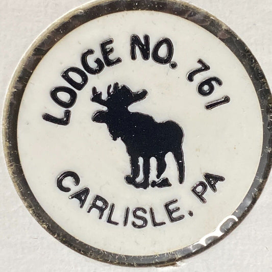 Carlisle, PA Elks Lodge 761 Plastic Drink Token G/F One 1 Drink