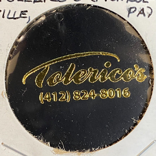 Monroeville, PA Tolerico's Restaurant Plastic Token G/F One Top Shelf Drink
