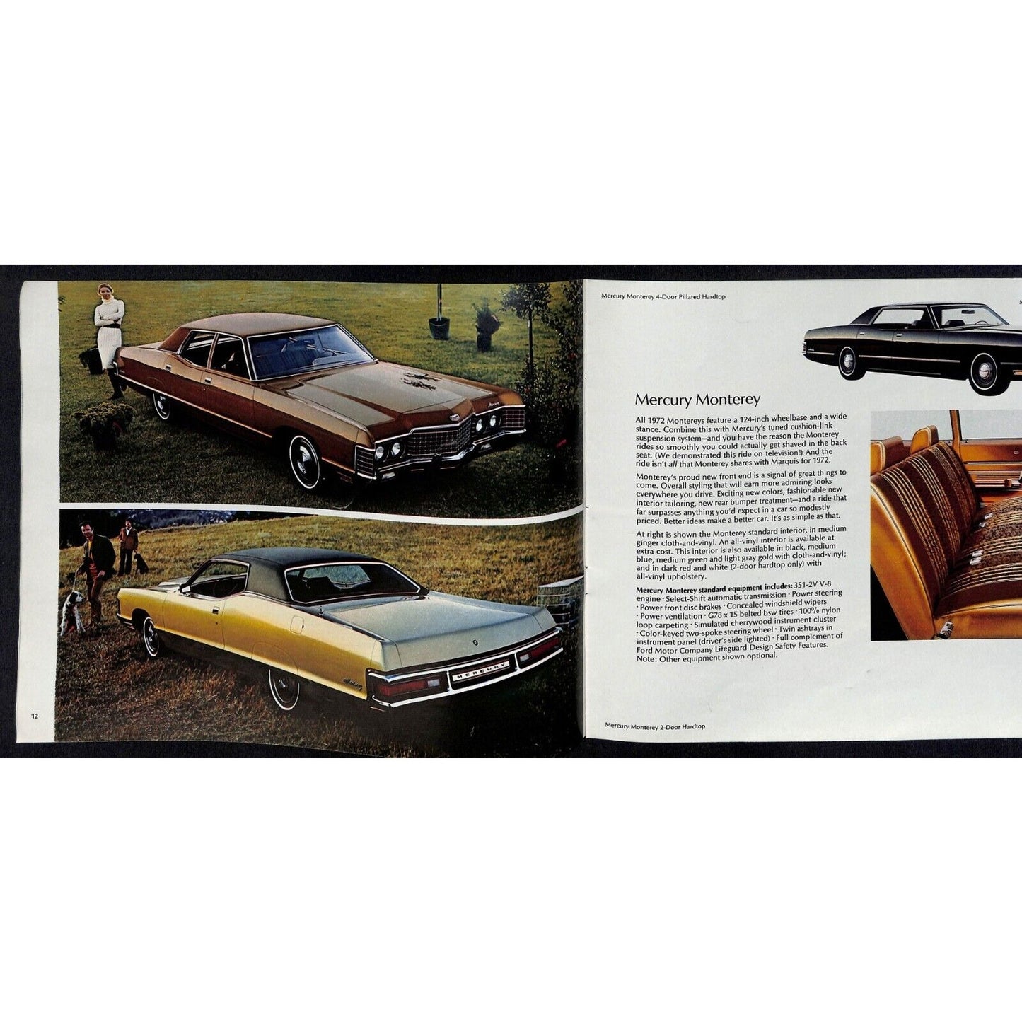 1972 Lincoln Mercury Sales Brochure - Downtown Nashua, NH 31pp