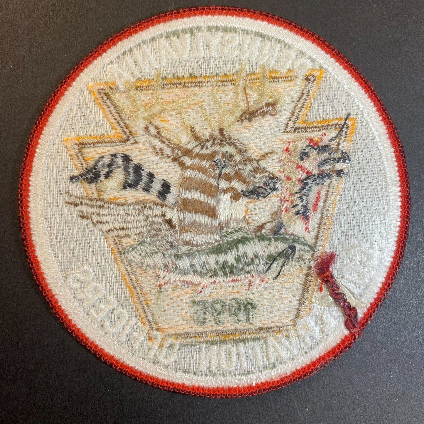 PA Conservation Officers 1995 Turkey Deer Wildlife Embroidered Patch NOS VGC