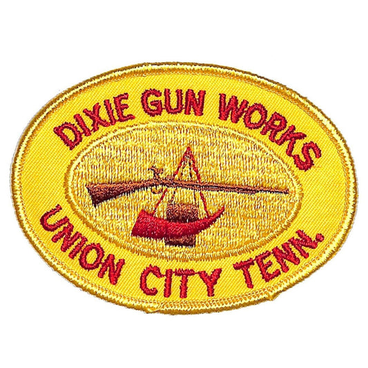 Dixie Gun Works Union City TN Vintage Emb. Patch 4" c1970's-80s - NOS Scarce