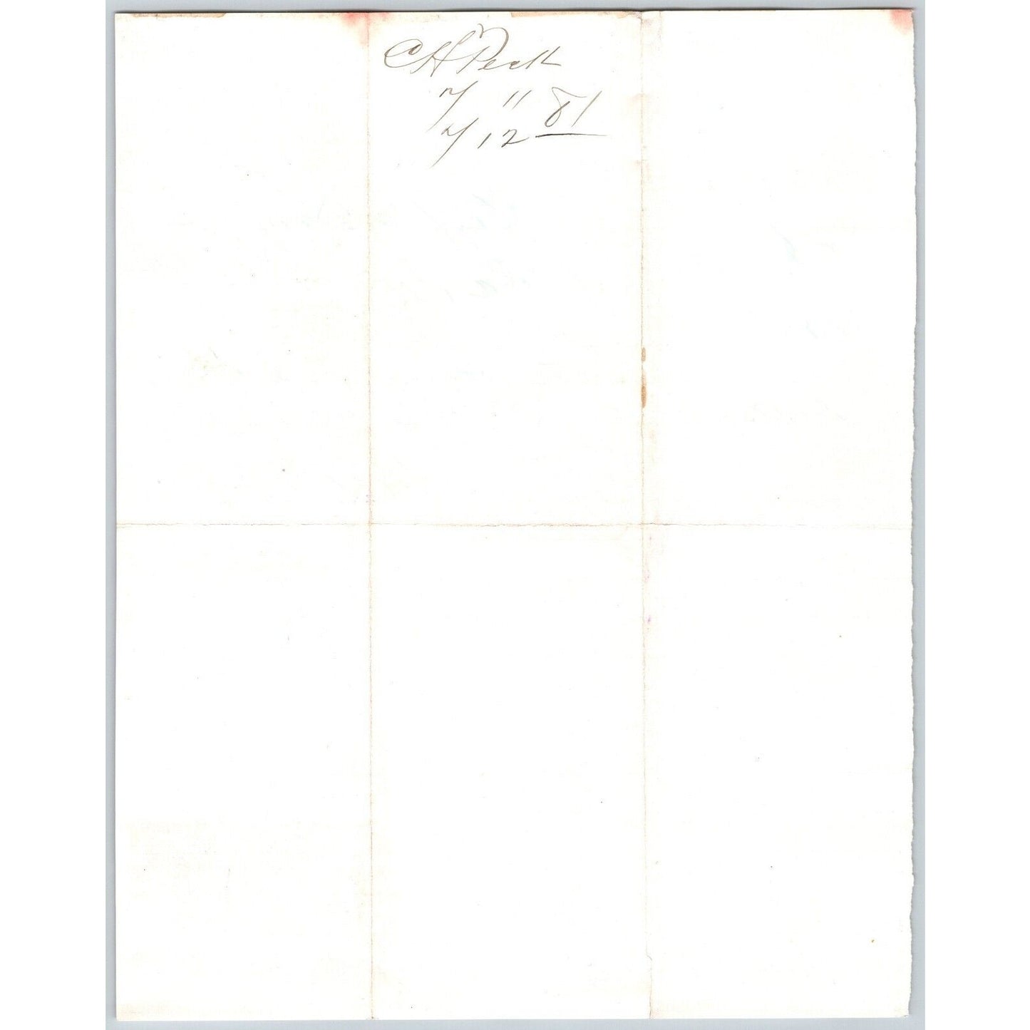 1881 C.H. Peck Red Bluff, MT ALS to Henry Elling* Virginia City, MT re: Payment