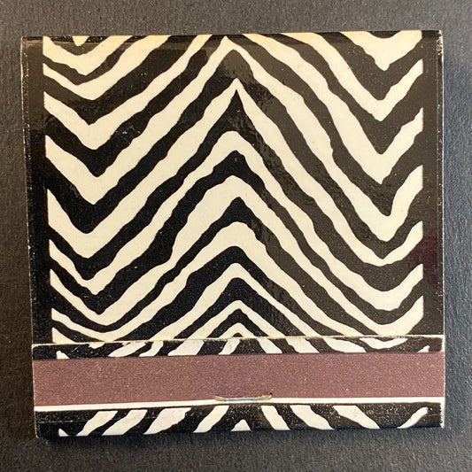 Zebra Print Richard's Berwyn. IL Full Matchbook c1950's-60's VGC