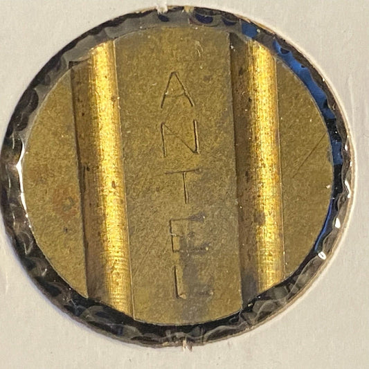 Antel Uruguay Public Telephone Token Brass 22mm 5g