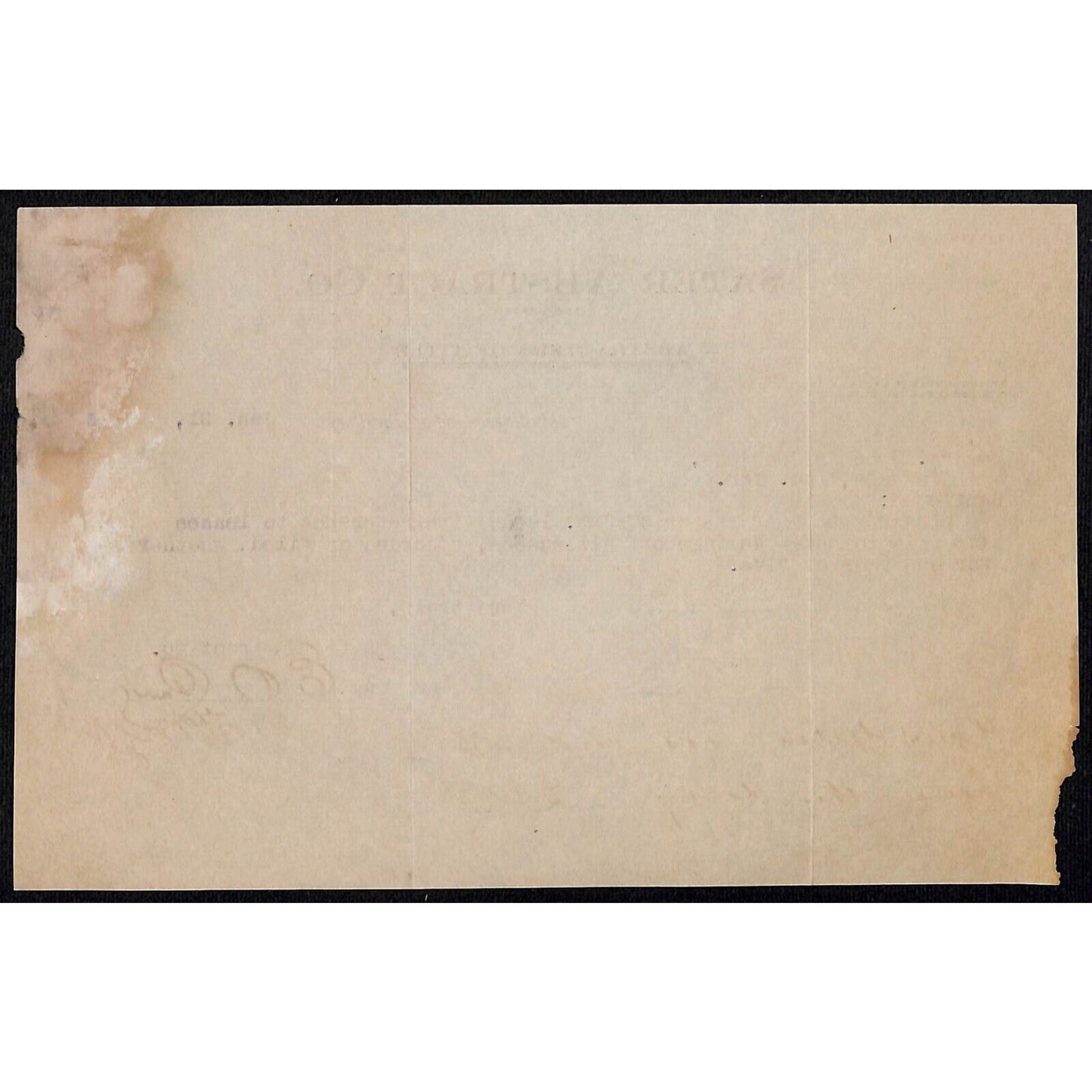 1904 Sater Abstract Co. Indian Territory Muskogee, OK TLS Letterhead