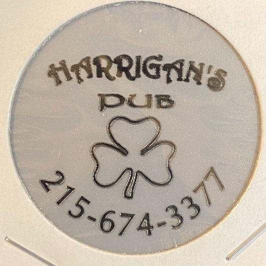 Hatboro, PA Harrigan's Pub c2006 Plastic "Free Drink" Token