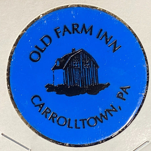Carrolltown, PA Old Farm Inn Plastic Token G/F One Bottle Beer