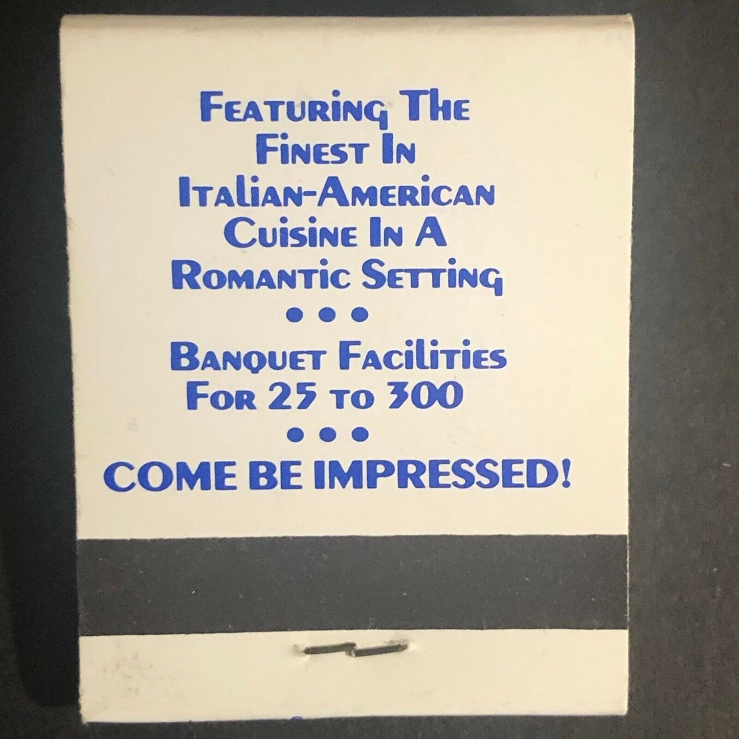 Wheeling, IL Ristorante Positano c1970's-80's Full Matchbook