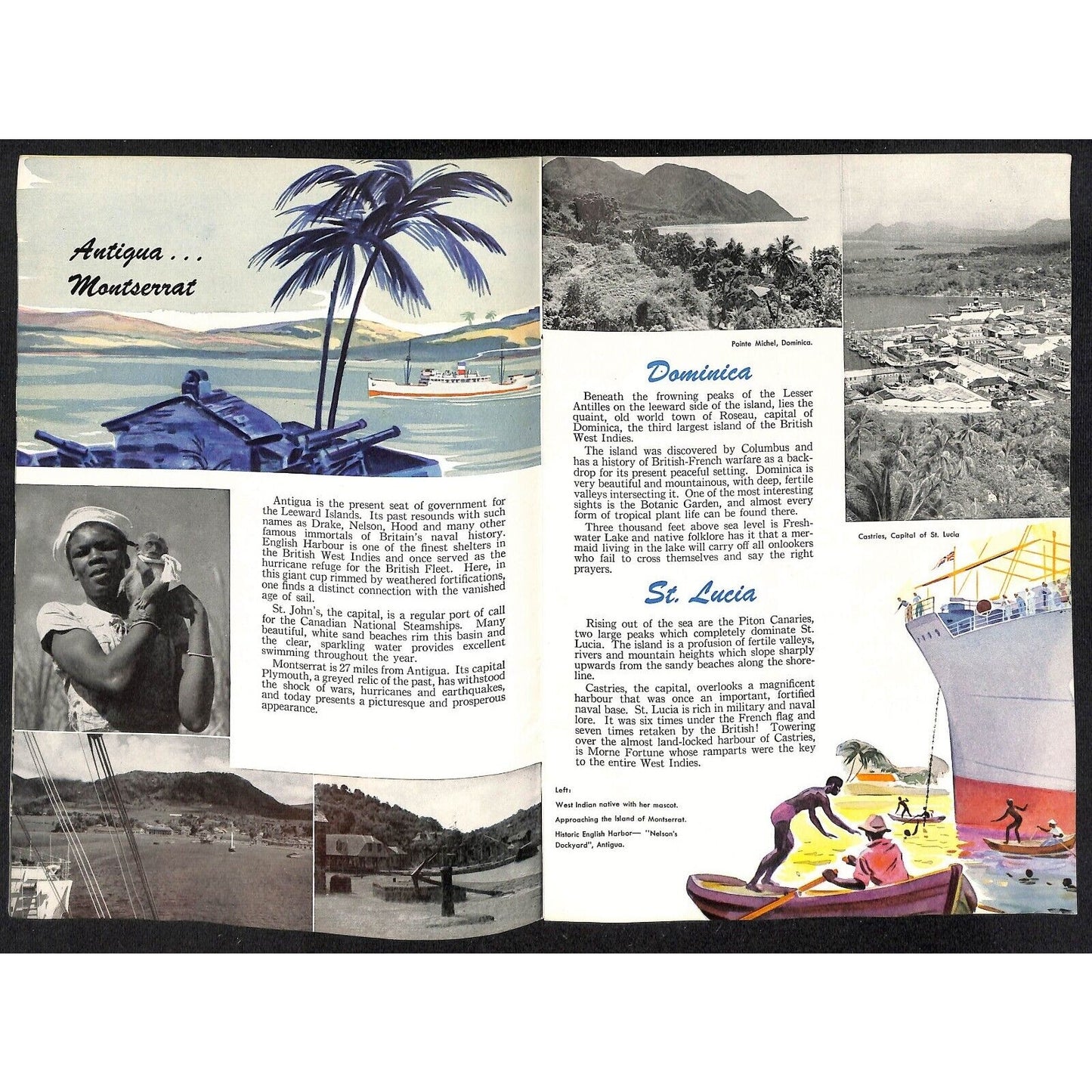 Canadian National West Indies Steamships Cruises c1948 Brochure 16pp