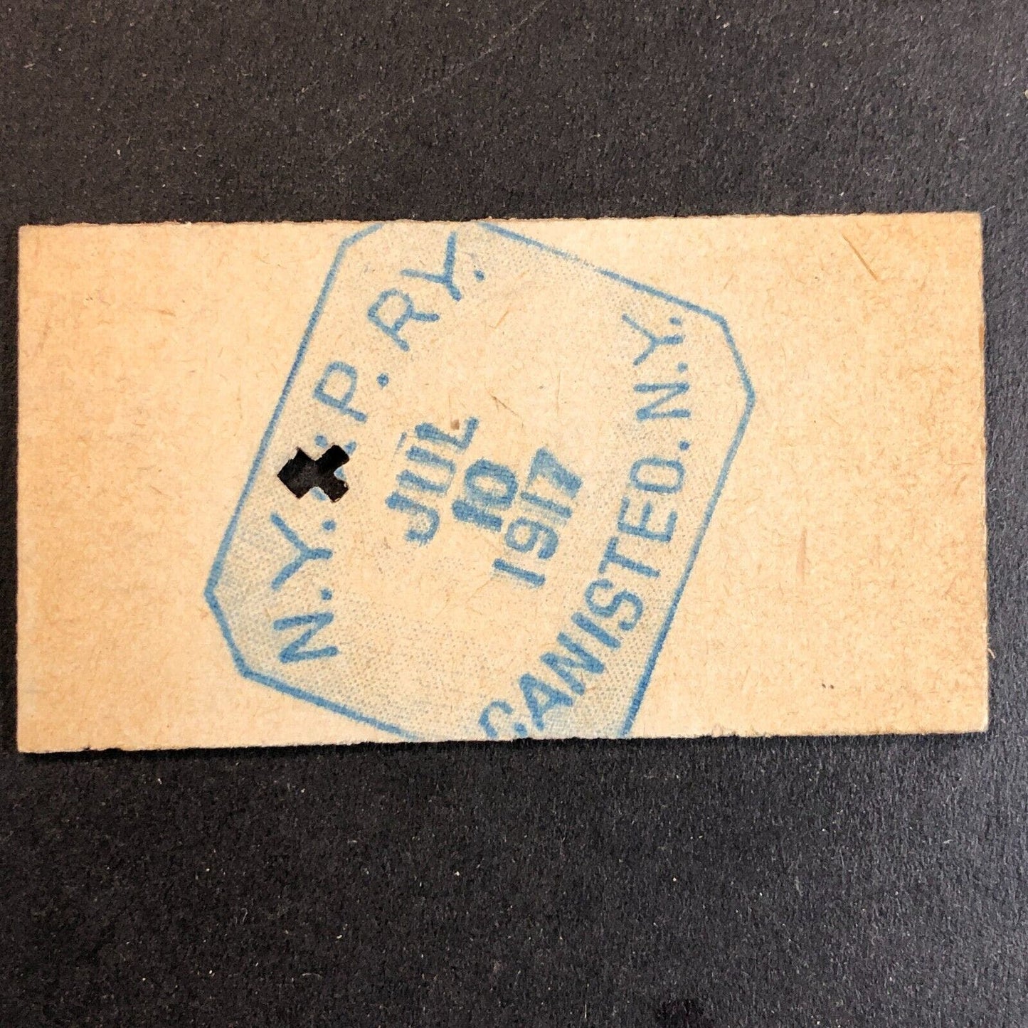 New York & Pennsylvania Railroad July 10 1917 Whitesville, NY Ticket #18236