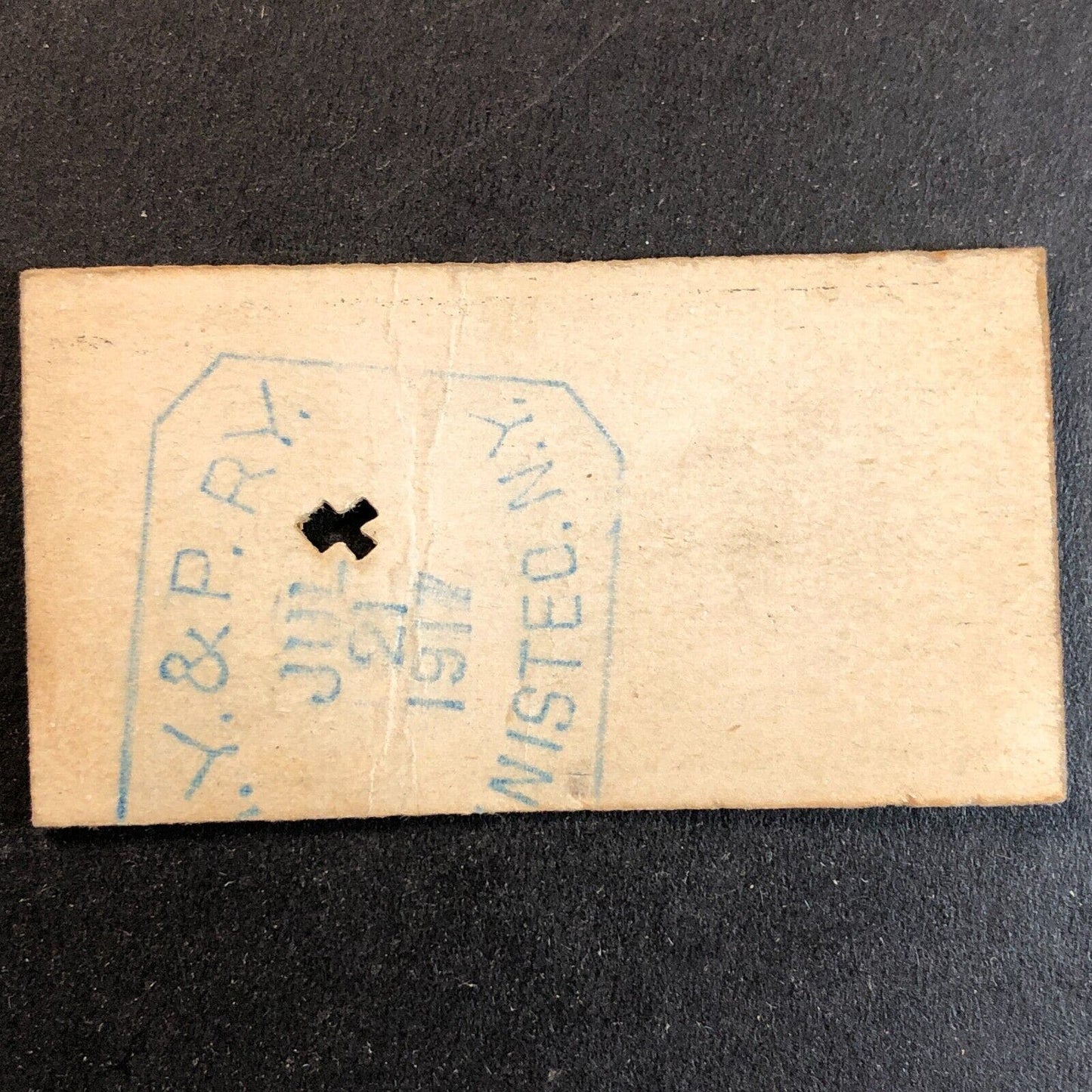 New York & Pennsylvania Railroad July 21 1917 Norton Hollow Ticket #3397 Scarce