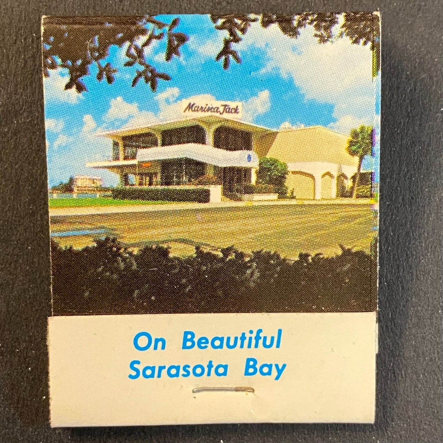 Marina Jack Restaurant Cocktail Lounge Sarasota c1974-80's Full Matchbook VGC
