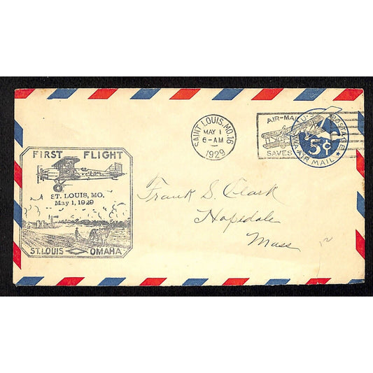 1929 First Day Cover Air Mail St. Louis, MO First Flight